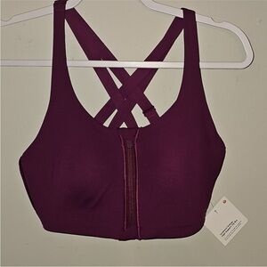 Lululemon Women’s Nwts Bra Energy High Support Zip Bra CHLR-Chilled Grape 34D